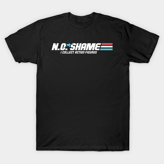 Action Figures No Shame Joe T-Shirt by Retro Meowster